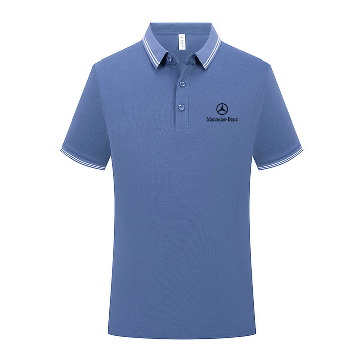 Polo Mercedes Benz Homme Respirant Tennis Golf 2023 été Casual Sport